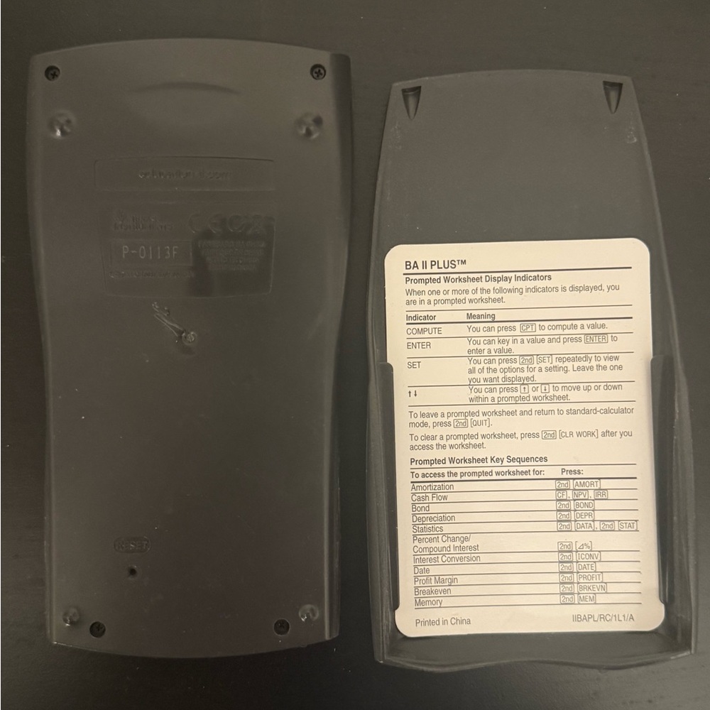 Texas Instruments BA II Plus Calculator - black - Picture 2 of 3